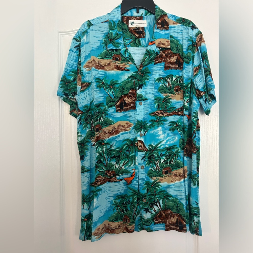 Men’s Aeropostale Hawaiian Shirt Size XL SS